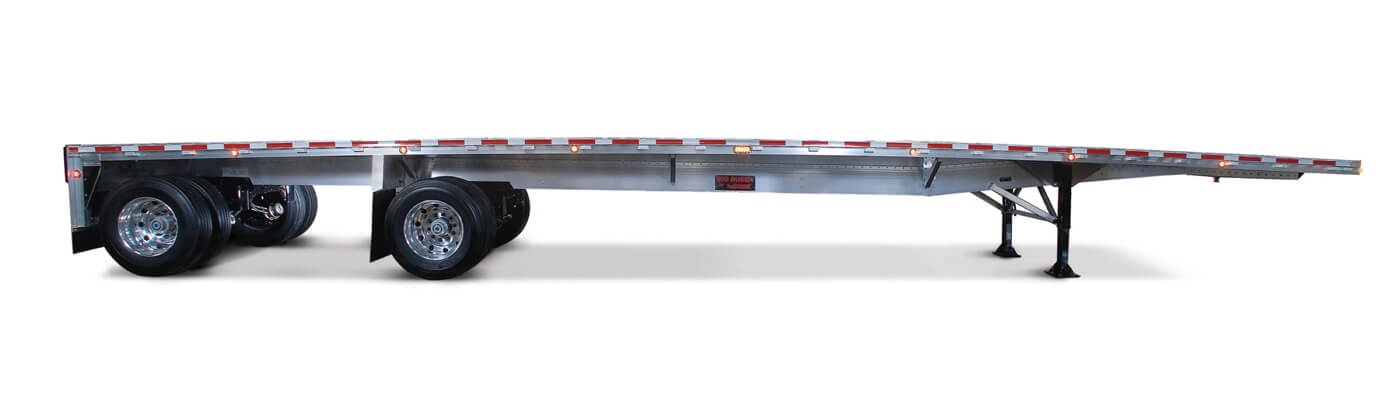 semi truck flatbed trailer